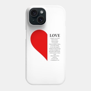 Heart and Bible Verse Phone Case