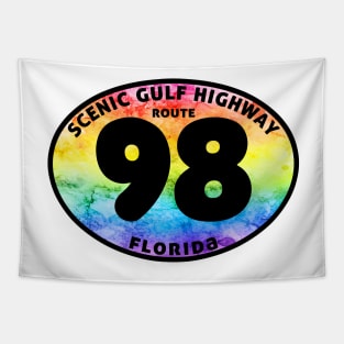 Scenic Gulf Drive Highway 98 Destin Beach Florida Palms Panhandle Emerald Coast Tapestry