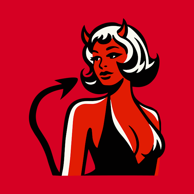 Retro Devil Girl by n23tees