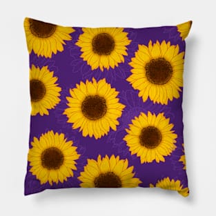 WILD FLOWERS Sunflower Pillow