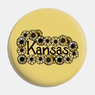 Kansas Sunflower Pin