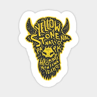 Yellowstone National Park Vinyl Sticker Magnet