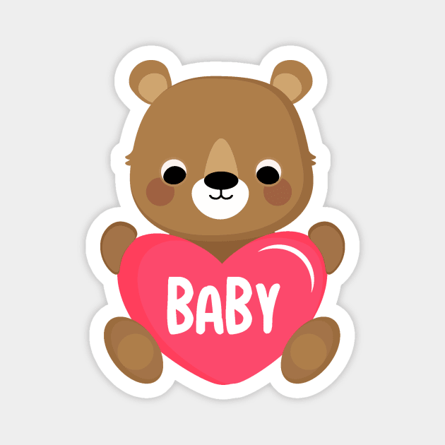 Bear Baby Magnet by Wanda City