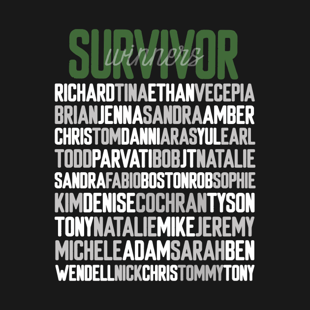 survivor winners by disfor