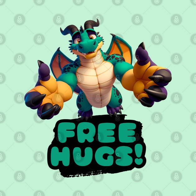 Free Hugs From A Scalie Anthro Dragon by Blue Bull Bazaar