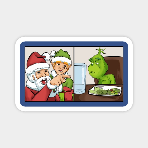 meme internet christmas griiinc Magnet by the house of parodies