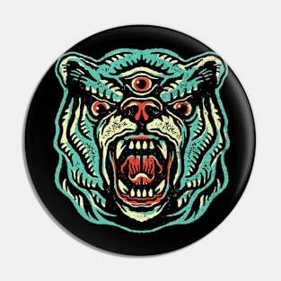 THIRD EYED BEAR Pin