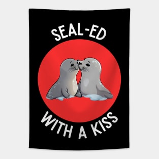 Sealed With A Kiss | Seal Pun Tapestry