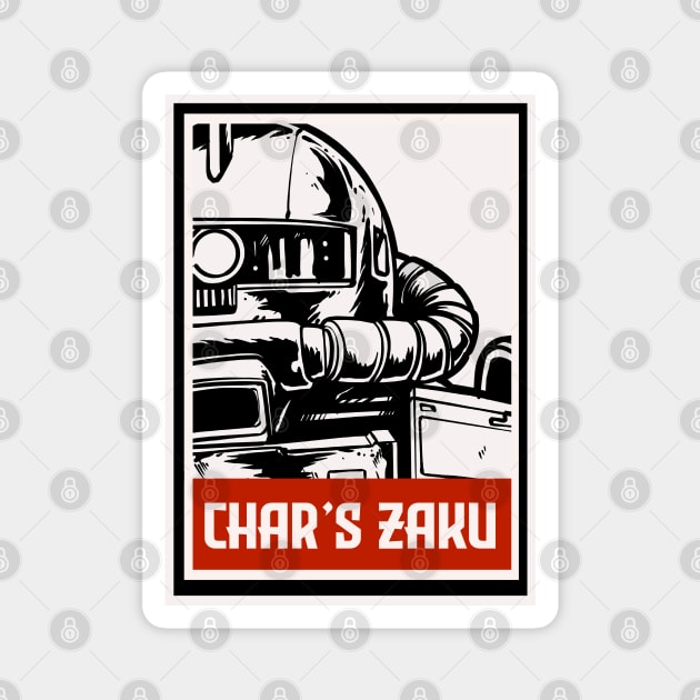 char's zaku Magnet by kimikodesign
