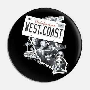 WEST COAST Rap Pin