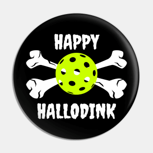 Halloween Pickleball Hallodink Funny Pickleball Pin