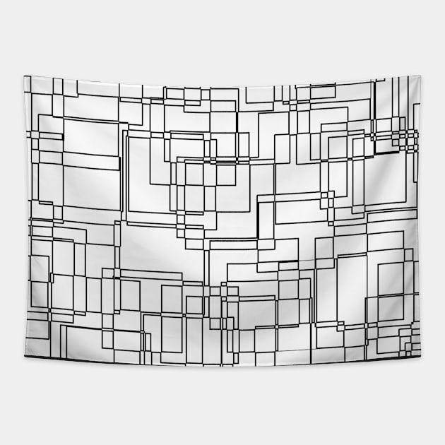 Destructured squares Tapestry by LaPetiteBelette