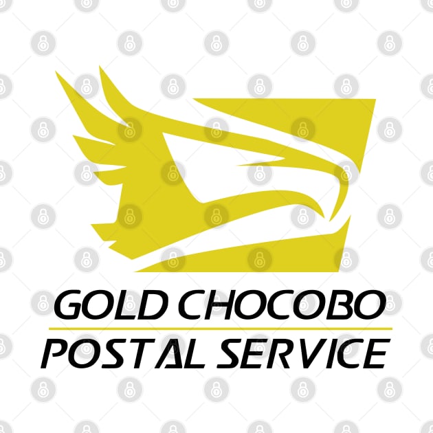 Gold Chocobo Postal Service by InsomniaStudios