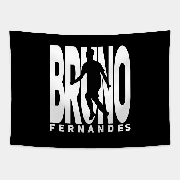 Bruno Fernandes silhouette Tapestry by Ades_194