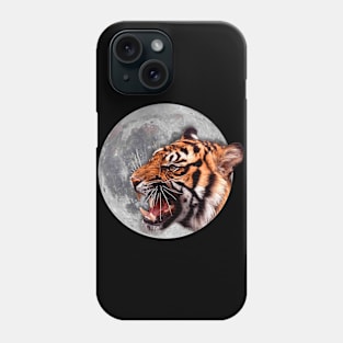 The tiger and the moon Phone Case