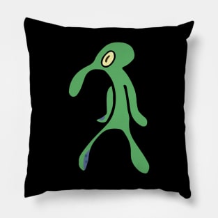 SQUIDWARD DRAWING ART FUNNY Pillow