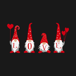 Valentine's Gnomes,Valentine's Gift, Valentine’s Garden Gnome T-Shirt