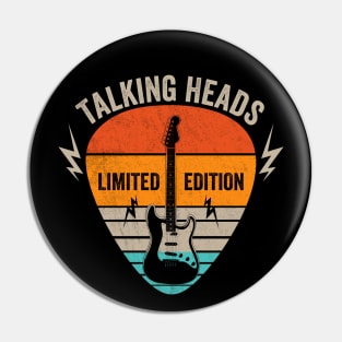 Vintage Talking Name Guitar Pick Limited Edition Birthday Pin