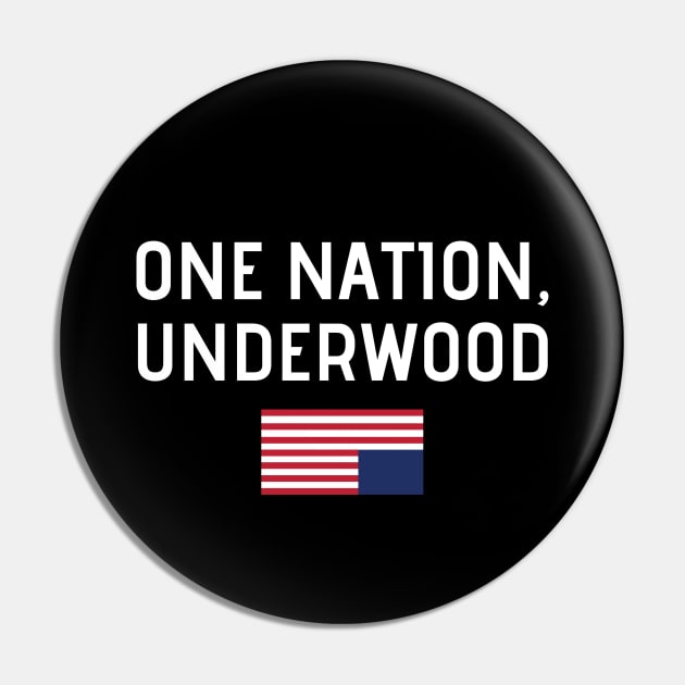 One Nation Underwood Pin by YiannisTees