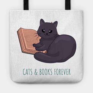 Easily Distracted by Cats and Books Tote