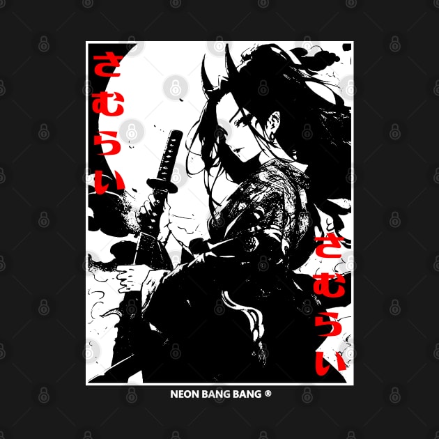 Cyberpunk Japanese Samurai Asian Girl Warrior Ninja Manga Aesthetic Anime Goth Grunge by Neon Bang Bang