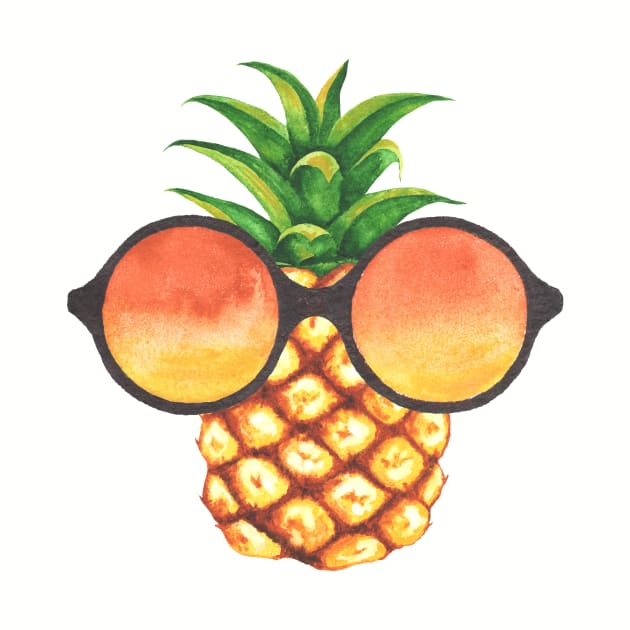 Pineapple with sun glass by ArtisticTee