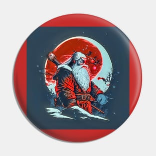 Samurai Santa Pin