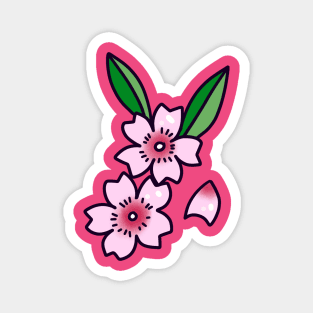 Two Cherry Blossoms Magnet