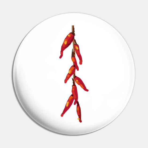 Red Chili Peppers Pin by DesignTree
