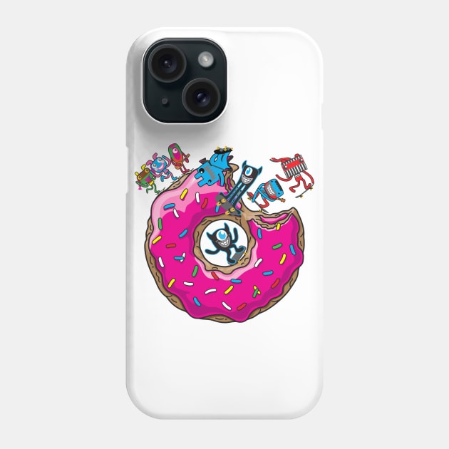 Skate Donut Phone Case by Plushism