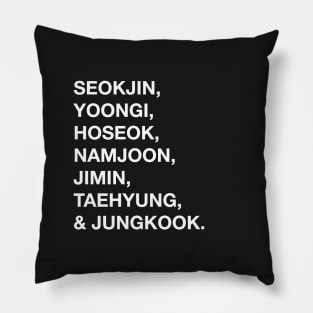 BTS names Pillow