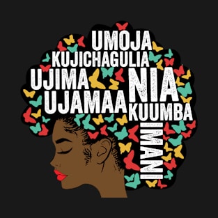 pride african black women kwanzaa design T-Shirt