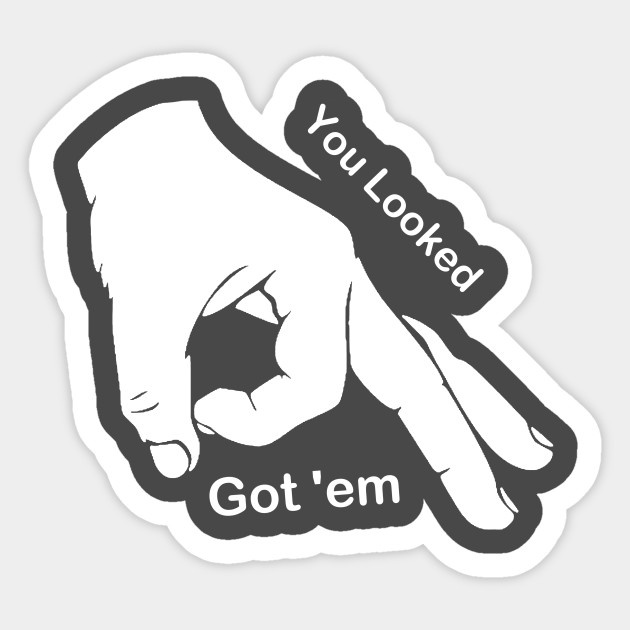 You Looked White Meme Sticker Teepublic