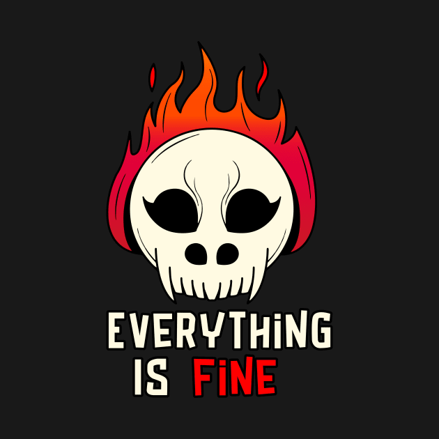 Burning Skull by UnicornDreamers