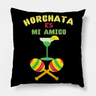 Horchata Es Mi Amigo-Horchata(A Mexican Popular Drink) Is My Friend Pillow