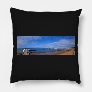 Rhyll Jetty Panorama, Phillip Island, Victoria, Australia Pillow