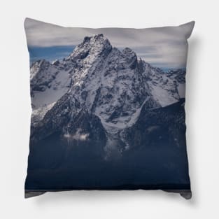 Grand Teton National Park Snow Capped Mountains Pillow