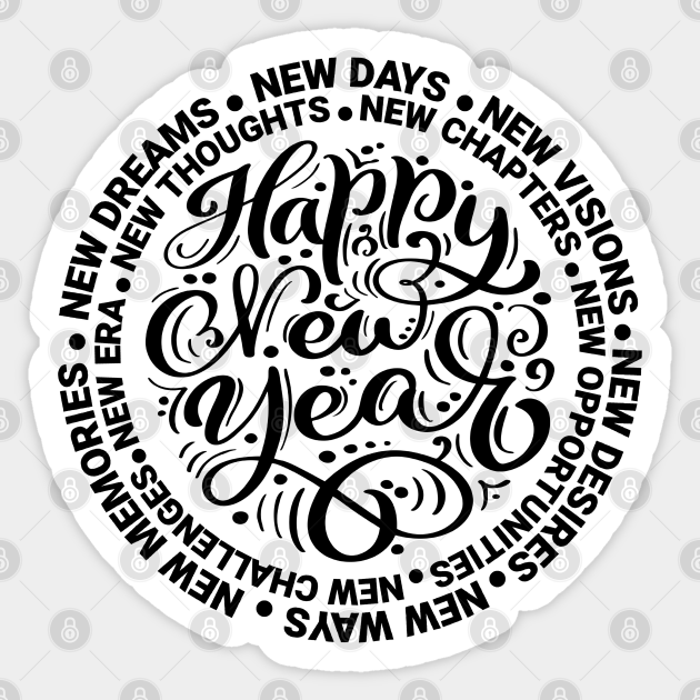 Happy New Year - Happy New Year - Sticker