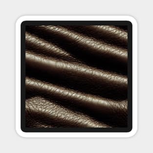 Dark leather, natural and ecological leather print #33 Magnet