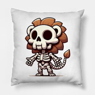 Lion Skeleton Pillow