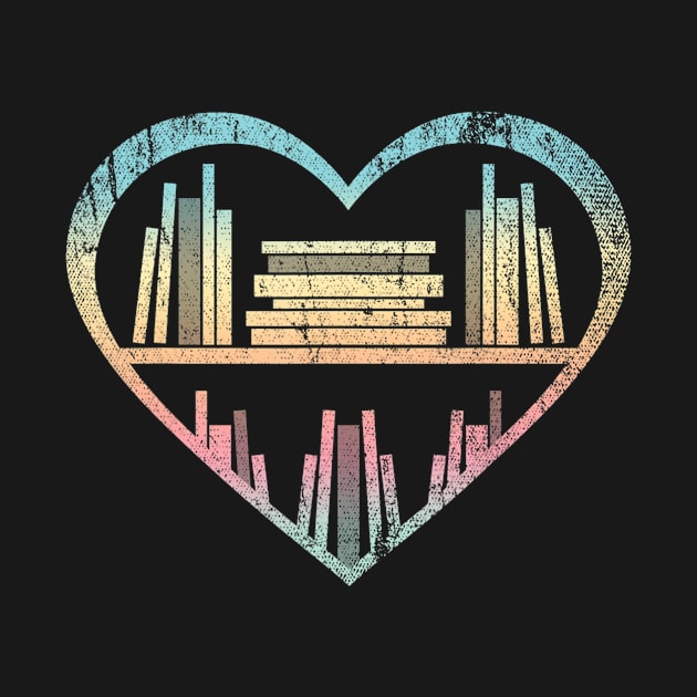 Book Nerd Reader Heart Librarian Gift Love Reading by Zak N mccarville