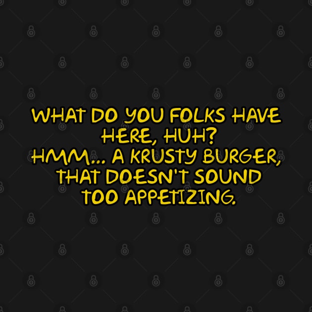 A Krusty Burger... That Doesn't Sound too Appetizing by Way of the Road