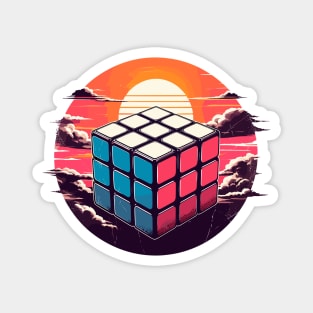 Retro speed cube Magnet