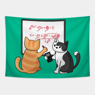 Mathematician Cats Tapestry