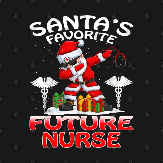 Santas Favorite Future Nurse Christmas T Shirt by intelus