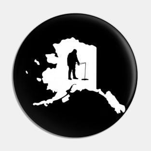 Alaska Ice Fishing Pin