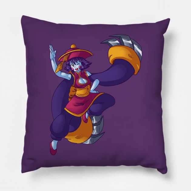 Lei-Lei from DARKSTALKERS Pillow by IanDimas