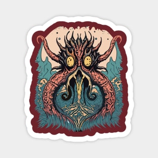 pencil sketches to life with a detailed and intricate illustration of a mythical creature or monster, ideal for a fantasy-themed tee2 Magnet