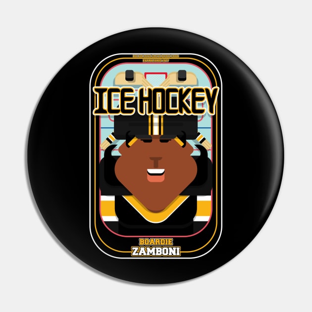 Ice Hockey Black and Yellow - Boardie Zamboni - Aretha version. Pin by Boxedspapercrafts