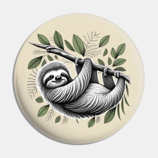 Sloth-lover Pin